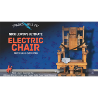 Ultimate Electric Chair & Paper Balls Over Head by Nick Lewin