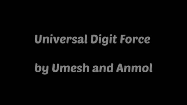 Universal Digit Force (Udf) by Umesh And Anmol