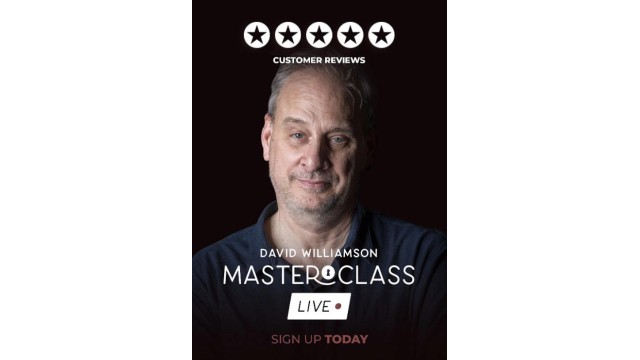 Vanishing Inc Masterclass Live Lecture (Week 1) by David Williamson