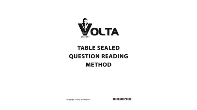 Volta Table Sealed Question Reading Method by Burling Hull