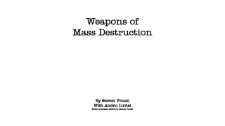 Weapons of Mass Destruction by Steven Youell