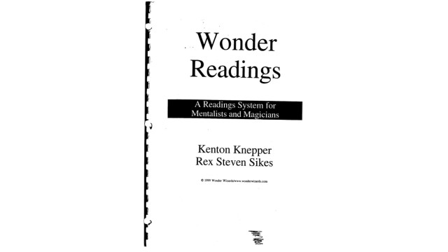 Wonder Readings by Kenton Knepper & Rex Steven Sikes