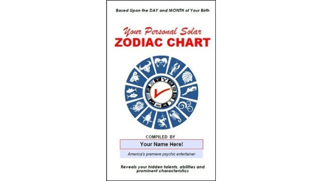 Your Personal Solar Zodiac Chart Pitch Book Kit by B. W. Mccarron