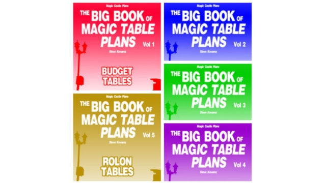 The Big Book Of Magic Table Plans (1-5) by Steve Kovarez - Magic Ebooks