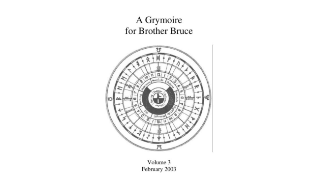 Bruce Barnett - The Grymoire For Brother Bruce Volume 3 - Magic Ebooks