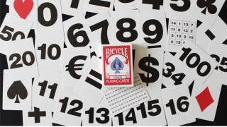 Bicycle Special NUMBERS Red Playing Cards (plus 11 Online Effects)