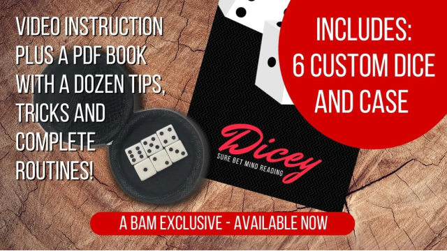 Dicey (Video+PDF) By Bill Abbott - Cups & Balls & Eggs & Dice Magic