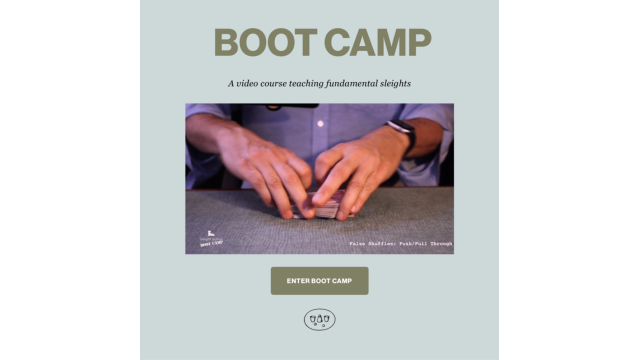 Sleight School-Boot Camp (Video+PDF) By David Williamson - Card Tricks