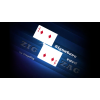 Signature Card Zig Zag By Dingding