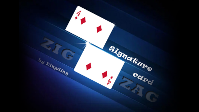 Signature Card Zig Zag By Dingding - Card Tricks