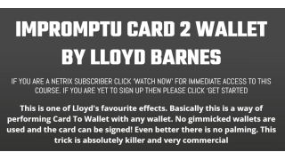 Impromptu Card 2 Wallet By Lloyd Barnes