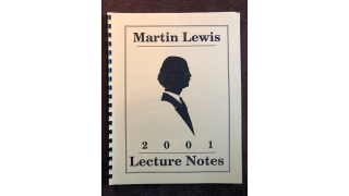 2001 Lecture Notes By Martin Lewis