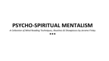 Psycho-Spiritual Mentalism by Jerome Finley