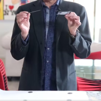 Four Coins and Two Cards Matrix (Using Finger Palm) By Rocco Silano