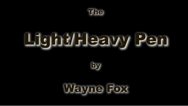 Light and Heavy Pen By Wayne Fox - Card Tricks