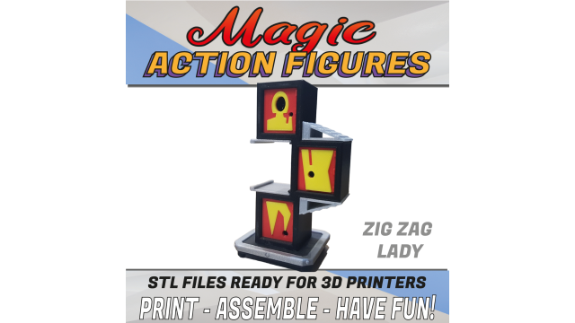 3D Printable Action figure By Zig Zag Illusion - Close-Up Tricks & Street Magic