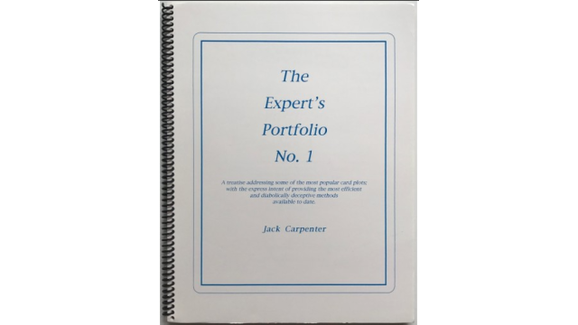 Expert's Portfolio No.1 by Jack Carpenter - Magic Ebooks