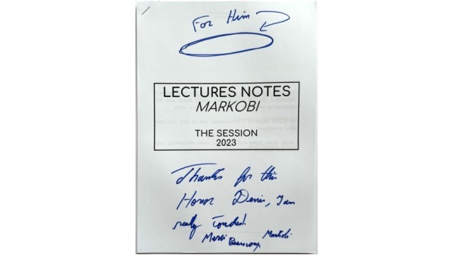 Lecture Notes The Session 2023 by Markobi - Magic Ebooks