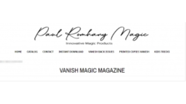 Vanish Magic Magazine - Issues 114-125 Year 2024 - Magic Ebooks