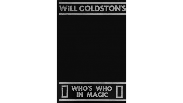 Who's Who in Magic by Will Goldston - Magic Ebooks