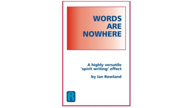 Words Are Nowhere By Ian Rowland - Magic Ebooks