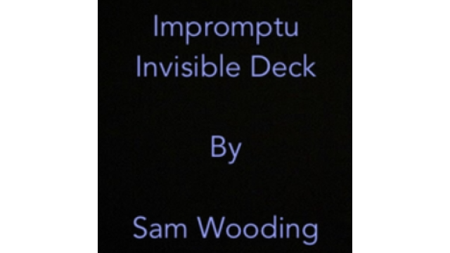 Impromptu Invisible Deck by Emma Wooding (Instant Download) - 2024