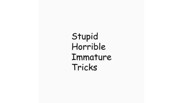 Stupid Horrible Immature Tricks - 2024