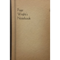 T. Page Wright - Notebook