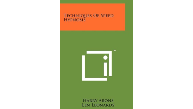 Harry Arons - Techniques of Speed Hypnosis - Magic Ebooks