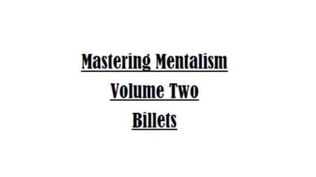 Sam Wooding – Mastering Mentalism Vol. 2 Billets - 2025
