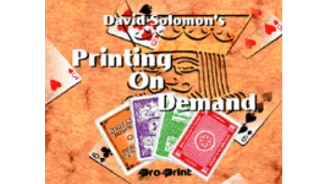 Printing on Demand by David Solomon - Card Tricks Printing on Demand by David Solomon - Card Tricks