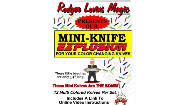 Mini- Knife Explosion by Rodger Lovins - Magic DVDs Mini- Knife Explosion by Rodger Lovins - Magic DVDs