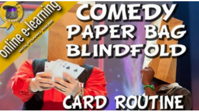 Comedy Paper Bag Blindfold by Wolfgang Reise - Card Tricks