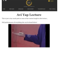 Avi Yap Lecture presented by Danny Goldsmith