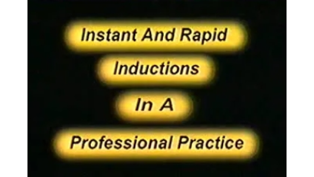 Gerald Kein – Instant and Rapid Inductions in a Professional Practice - Mentalism