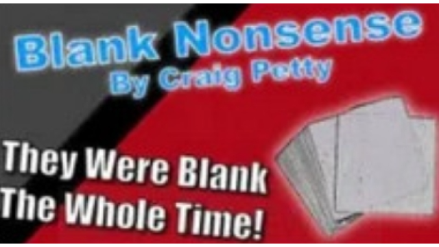 Craig Petty - Blank Nonsense - Craig Petty