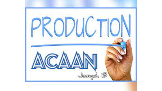 ACAAN PRODUCTION By Joseph B. - Joseph B