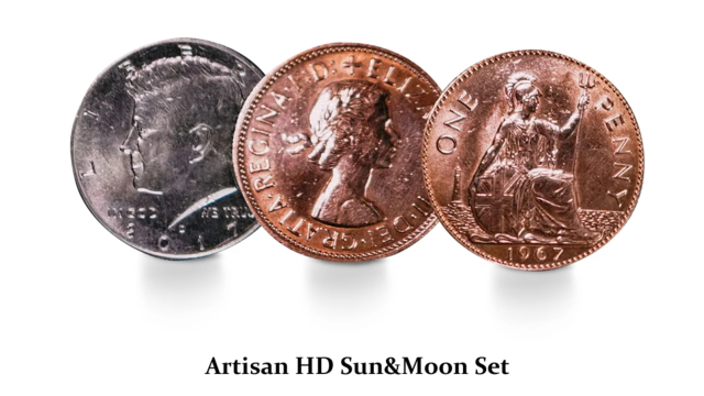 Artisan HD Sun & Moon Set By TCC MAGIC - Money & Coin Tricks