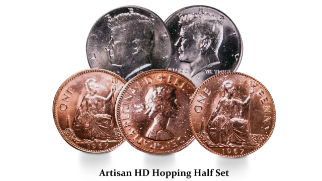 Artisan HD Hopping Half Set By TCC MAGIC - Money & Coin Tricks