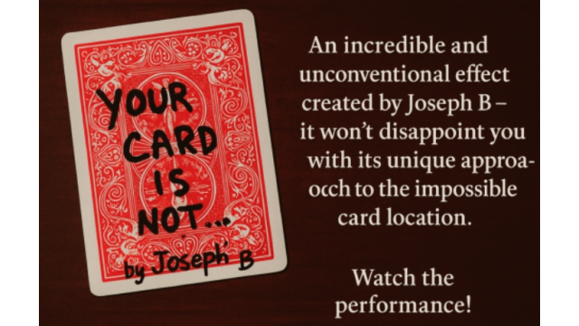 Your Card is Not by Joseph B - Joseph B