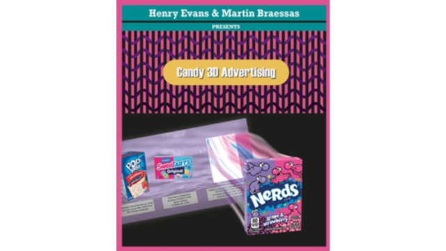 3D Candy Advertisement by Henry Evans and Mysteries - Card Tricks