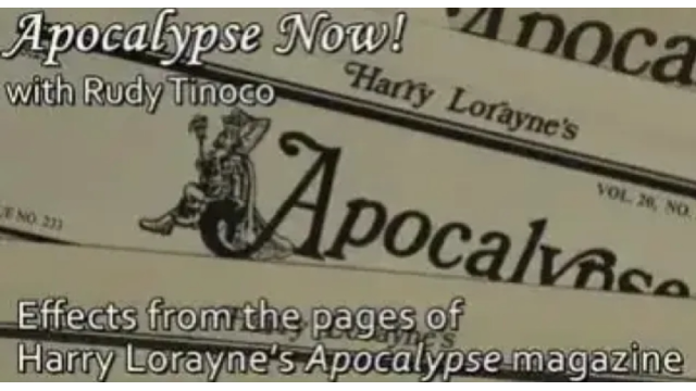 Apocalypse Now! by Rudy Tinoco ( Season 7 , Instant Download ) - Rudy Tinoco