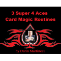 3 Super 4 Aces Card Magic Routines by Darin Martineau