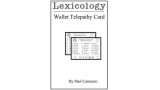 Lexicology by Paul Carnazzo (Template Included) Lexicology by Paul Carnazzo (Template Included)