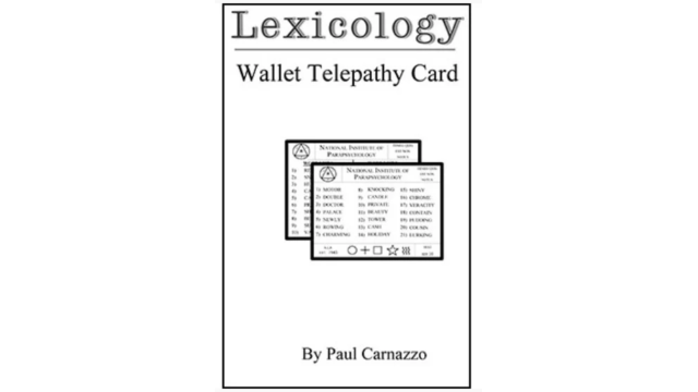 Lexicology by Paul Carnazzo (Template Included) - 2026 Lexicology by Paul Carnazzo (Template Included) - 2026