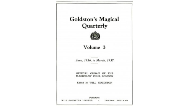 Goldstons Magical Quarterly (Vol.3) - 2026 Goldstons Magical Quarterly (Vol.3) - 2026