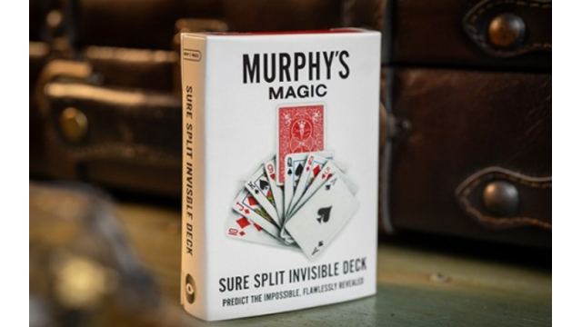 SURE SPLIT Invisible Deck Bicycle by Murphy's Magic - Card Tricks SURE SPLIT Invisible Deck Bicycle by Murphy's Magic - Card Tricks