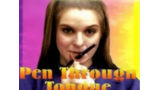 Pen thru tongue by Simon Lovell
