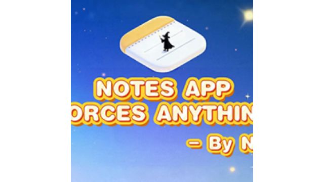 Notes App Forces Anything by Richard Zeng & Bacon Magic - 2026 Notes App Forces Anything by Richard Zeng & Bacon Magic - 2026