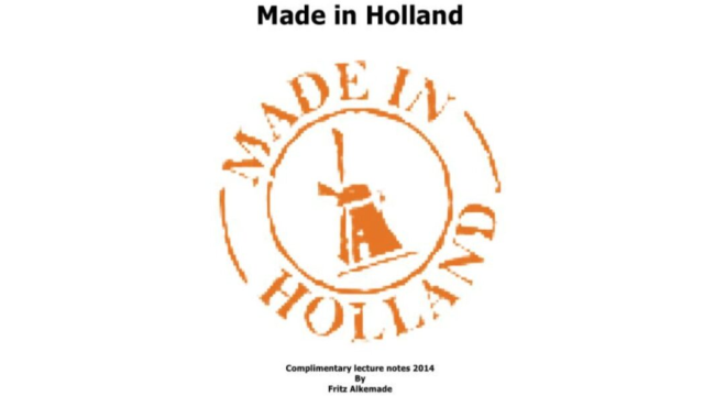 Made in Holland lecture notes By Fritz Alkemade – PDF - 2026
